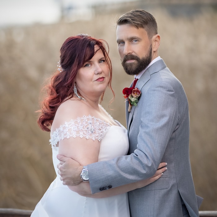 Bröllopsbilder i höstmiljö